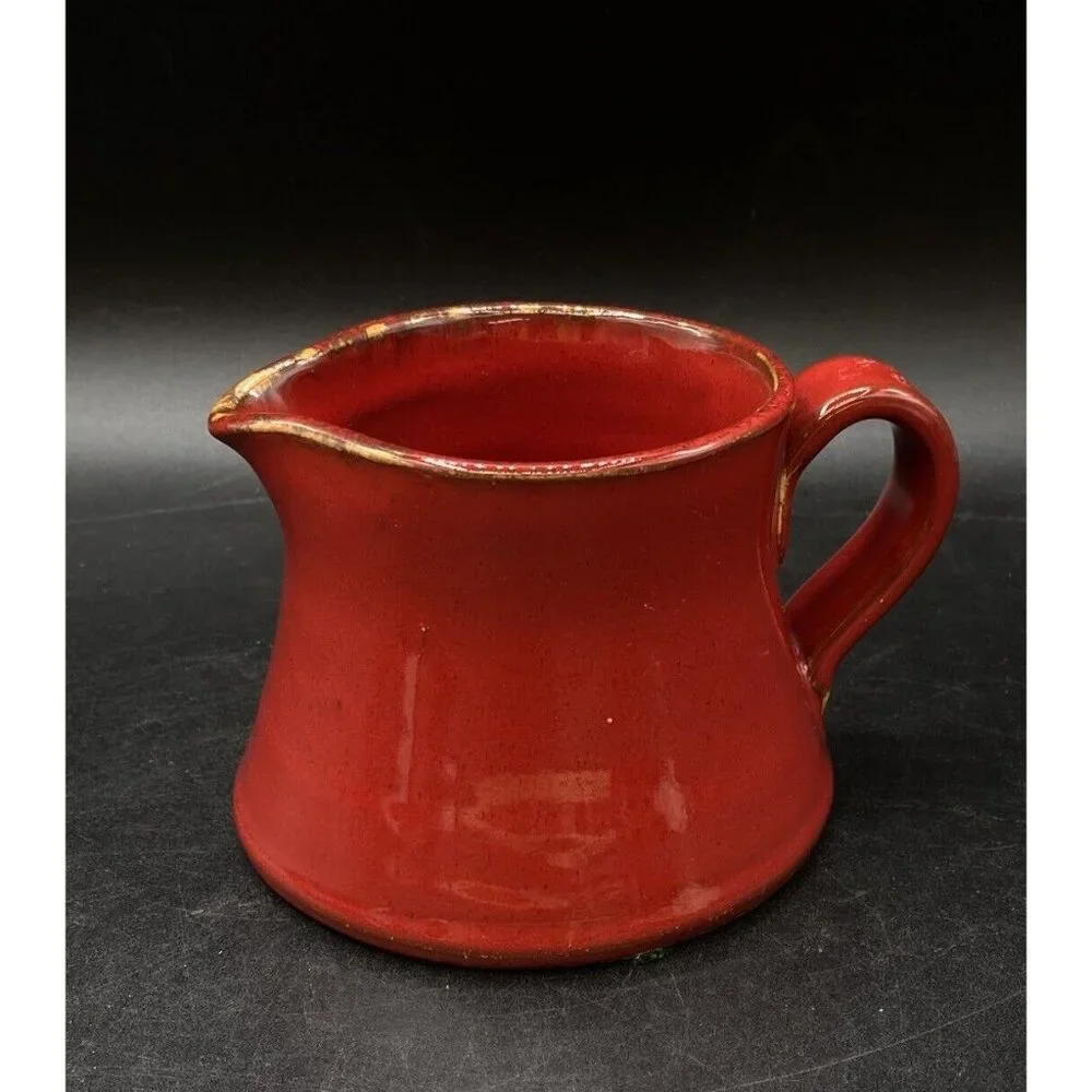 Vietri Red Ceramic Creamer Made In Italy